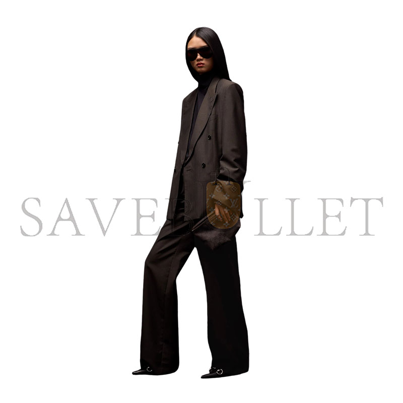 GUCCI SMALL POUCH WITH STRAP AND GUCCI PLAQUE A0014P (17*12.5*10cm)